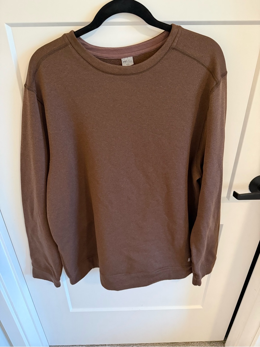 NOBULL Women’s Brown Crewneck Sweatshirt Pullover Athleisure Lounge Top Size XL